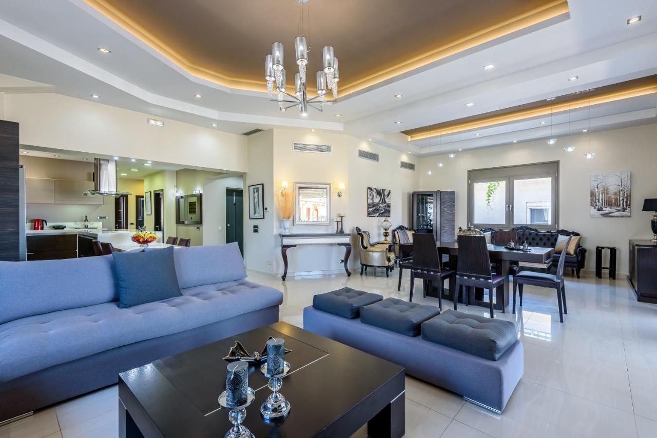 Luxury Villa In City Center With Rooftop Swimming Pool Chania  Exterior foto